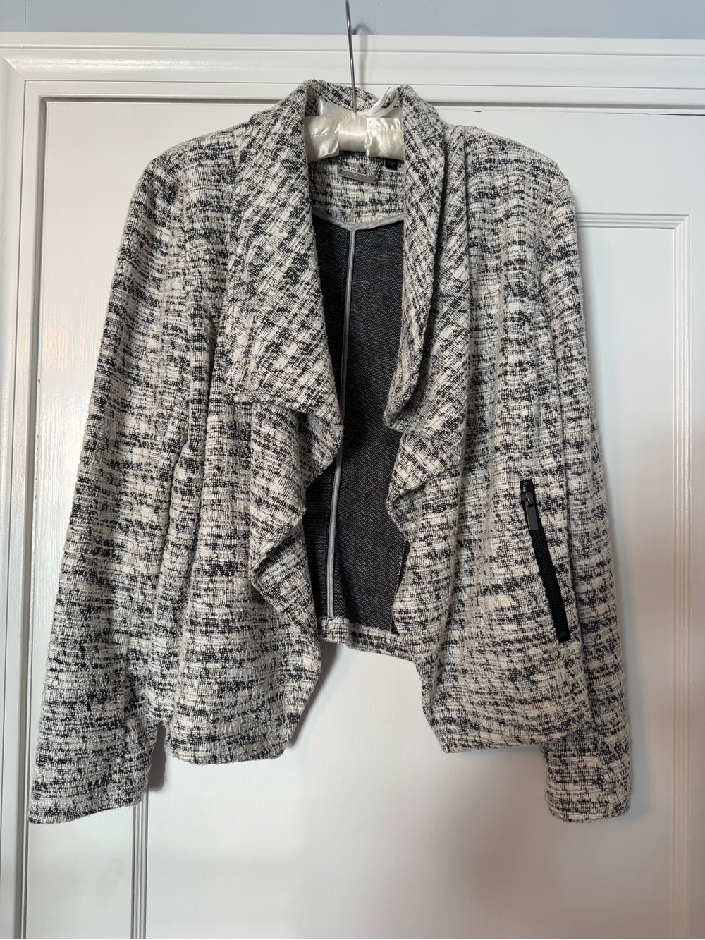 Women's White House Black Market: Open Front Jacket - Gray/White